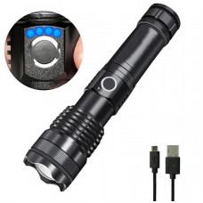 Ліхтарик-ручний АКБ 18650,8800 mAh,діод P50,TYPE-C,довж.-17см,метал. корп."X-Balong" X71-P50