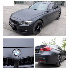 Плівка вінілова ПВХ Чорна-матова- алмазна (відрізна 1.52*1м) 165мікрон Sk-02