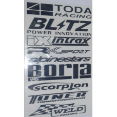 Наліпка-декаль "Газета" Чорна 48х20см "HEDMAN" (1шт)