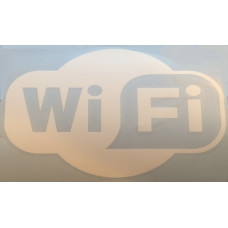 Наліпка плотерна №35 Wi-Fi 20x12см Біла