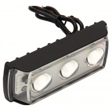 Фара-LED Прямокутник 10W 110*40*35mm 12-24V ВB1813 W/Y+R/B 3LED режим страбоскопа