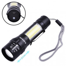 Ліхтарик-ручний АКБ вбудований,діод T6+COB,MICROUSB, довж.-12см,метал. X-Balong" BL519-T6+COB