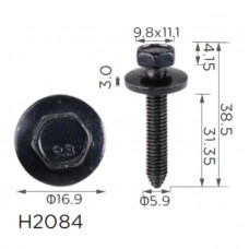 Гвинт H2084 з шайбою GM (11505044) ( уп. 100 шт.)