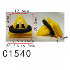 Кліпси C1540 молдингу порогів/крило GM, CHEVROLET, FORD, LINCOLN, PONTIAC (5480852, 15263) ( уп.100