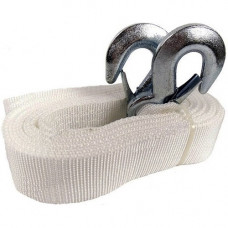 Трос буксирувальний 5,0т 5,0м 50мм/гаки/білий/Пакет-РЕ/ "ELEGANT"101 820