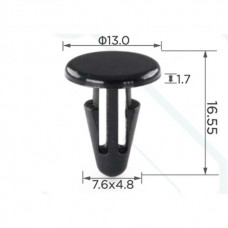 Кліпси C0095 обшивки салону (ОЕМ 90687-SA5-0030,90687SA50030, 5325690351,6265337070) (уп.100шт)
