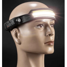 Ліхтарик налобний X-Balong BL-W689-3COB,type-C роз'єм,sensor