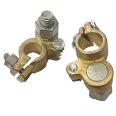 Клеми акумуляторні вантажні латунь 2шт "Україна" під болт 8 (вага 200 гр)