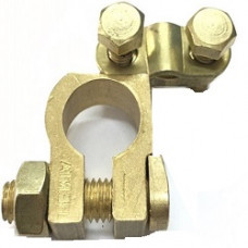 Клеми акумуляторні латунь 1шт "+" "HERTA" кутова