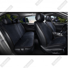 Накидки сидінь алькантара "Elegant" TRENTO Чорний Повний комплект (700 616)