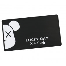 Килимок антиковзаючий ПВХ чорний 270x150 мм "Lucky Day"