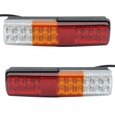 Задній ліхтар Прямокутний 12V (220*50*50мм) LED-20 "CERAY" 7254773 з ПРОВОДОМ (2шт)