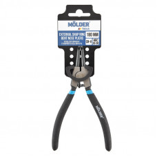 Знімач стопорних кілець 7"/180мм вигнутий зовнішній "Molder" поліровані (MT46218)
