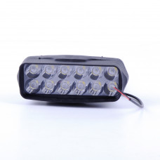 Фара-LED Прямокутник 18W (1,5W*12) 10-30V 90*60*55mm Дальнє (пластик) (1шт) JP058