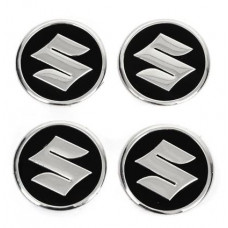 Наклейка на ковпаки Suzuki (60мм) чорна (4шт)