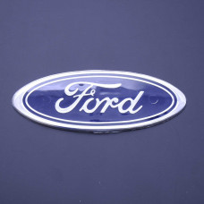 Емблема "FORD" 150х59мм пластик великий хром скотч (Transit) 5141