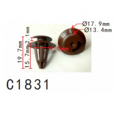 Кліпси C1831 обшивки дверей VW, SEAT, AUDI (893867290, 15422, 15423)( уп. 100 шт)