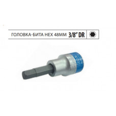 Головка з бітою шестригранною HEX 3/8" 48мм H 3 "KING ROY" (31983-H3) (25шт/уп)