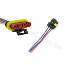 Роз'єм з проводом 4 контакти "євро" мама пластмас.роз'єм погружного модуля 92743