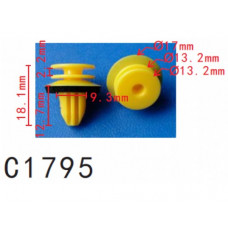 Кліпси C1795 обшивки дверей MERCEDES (A0009918698, 001-991-26-98, 0019912698)( уп. 100 шт)