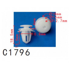 Кліпси C1796 обшивка дверей, салону HYUNDAI, KIA, RENAULT, SUZUKI, HUMMER, CHEVROLET, GM( уп.100