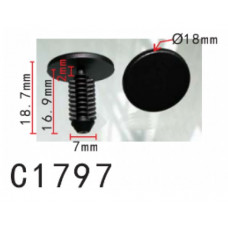 Кліпси C1797 обшивки салону PEUGEOT, RENAULT, CITROEN (699295, 10363) (уп.100шт)