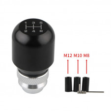 Ручка куліси чорна №4055 5R з подовжувачем.металева.чорна