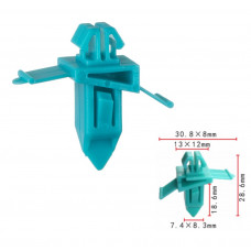 Кліпси C1091 молдингу/крило TOYOTA, SUZUKI (7549160011, 75491-60011, 15808) ( уп. 100 шт.)
