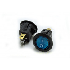 Клавіша №118 синя кругла On Off 12V