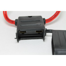 Корпус запобіжника "євро" гумовий MAXI SQ-1090 (чорний+червоний дріт d 1,5 кв.)(Україна)