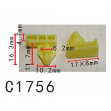 Кліпси C1756 молдингу/крило NISSAN, INFINITI (76847JG00A 76847-JG00A, 12450) ( уп. 100 шт.)