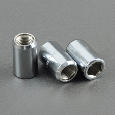 Гайка 14х1,5х35 хром конус внутр.. шестигранник (10 шт) (пакет) F 457