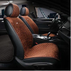 Накидки сидінь алькантара "Elegant" PALERMO Кавові Передні (700 205) (10шт./ящ.)