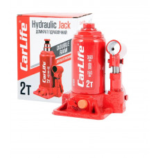 Домкрат гідравлічний 2-х штоковий 2т висота 360/150mm коробка "Carlife" BJ402D (5шт/уп)