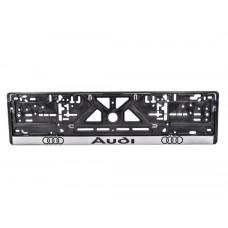 Рамка номера AUDI "книжка" із сірою смугою