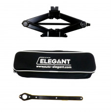 Домкрат-ромб з тріскачкою 2 т/проріз гумовий "Elegant"100832/120-413мм+сумка/посилений (6шт/ящ)