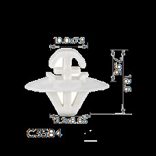 Кліпси C3584 молдингу Mercedes Sprinter ( уп. 100 шт.)