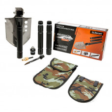 Лопата тактична, багатофункціональна, 10в1 Elegant 102849 Довжина-75см (Штик17х13см) в сумці