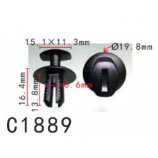 Фіксатор C1889 натискна/розпірна MERCEDES, AUDI, SEAT, SKODA, VW ( уп. 100 шт.)
