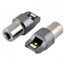 Світлодіод 12/24V T25 Білий P21W 6x3020SMD 330Lm 6000K "Brevia" CANbus №10101 (2шт)