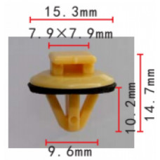Кліпси C0356 молдинга Lexus Toyota Nissan Pontiac 5271728010 9046710077 ( уп. 100 шт.)