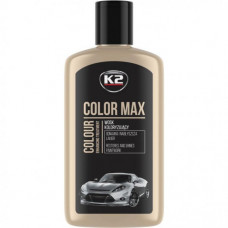 Поліроль кузова крем 250ml Чорний "K2" K20551 Color Max / приховує подряпку / посил. колір К020