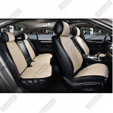 Накидки сидінь з вентиляцією алькантара "Elegant" ANCONA Бежевий Повний комплект (700 814)