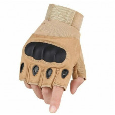 Перчатки тактичні без пальців Combat Пісочні - L