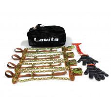 Ланцюги "сектор" розмір L (175-275) "Lavita" (4шт)+тріскачка+ключ кріплення+рукавички+сумка
