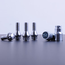 Болт секретний 12х1,5х26 (хром конус / 2кл.) (4шт блістер) "Walline" 375103 Н2