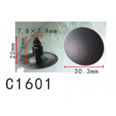 Кліпси C1601 обшивки капоту/ салону/крило RENAULT, LAND ROVER, (6001546909, 7703077090) (уп.100шт)