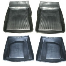 Килимки гумові Волга 2410 (4шт) коритом (з логотипом) "РТІ"