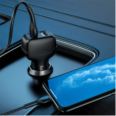 АЗП Hoco Z36 + кабель Micro USB (Чорний)