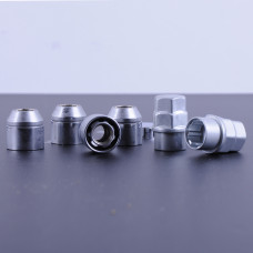 Гайка секретна 12х1,5х22 хром конус відкр. (оберт. кільце, 2 ключі) (4 шт) (блиск) 406145 X2